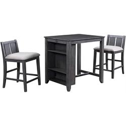 HESTON36'STORAGE DIN 2CHAIRS D5773-32-GRY Image